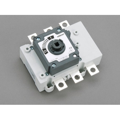 33427 - 33427 WÖHNER CAPUS Panel, 3P load cut switch without lever, 160A, M8 screw