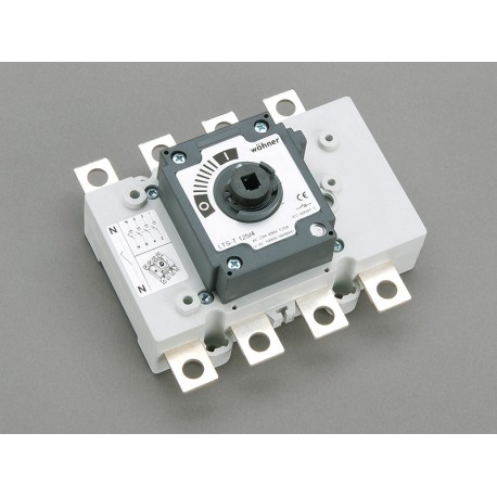 33441 - 33441 WÖHNER CAPUS Panel, 3P+N load cut switch without lever, 125A, M8 screw