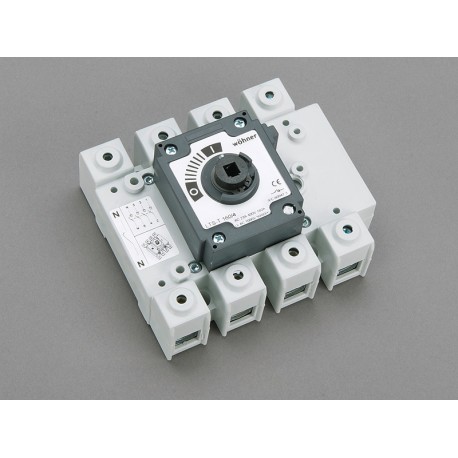 33442 - 33442 WÖHNER CAPUS Panel, 3P+N load cut switch without lever, 160A, Flange 95 mm2