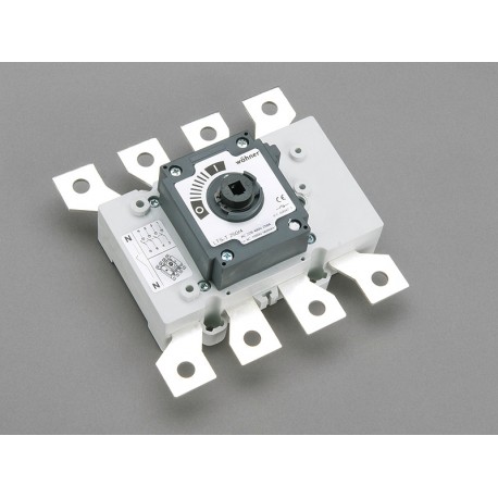 33445 - 33445 WÖHNER CAPUS Panel, 3P+N load cut switch without lever, 250A, M10 screw