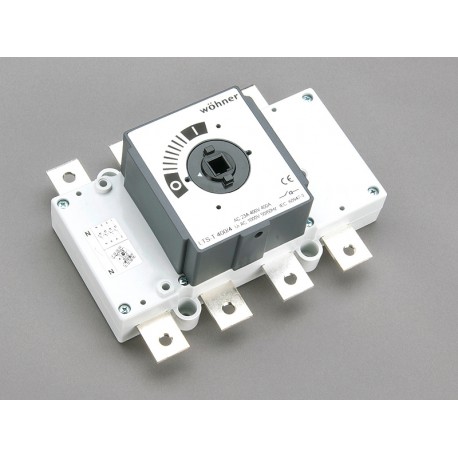 33447 - 33447 WÖHNER CAPUS Panel, 3P+N load cut-off switch without lever, 400A, LTS-T 400