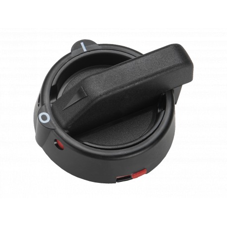 33669 - 33669 WÖHNER Rotary lever for door mount, tie/red shaftless, with unlock, for SD1-3, SD1-4, SD2-3, SD2-4, SD..