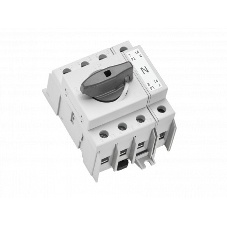33873 - 33873 WÖHNER Capus SD Panel, 80A, 3p+N Switch-Seiter, 16-50mm2 Flange Terminal, Black Lever, SD2