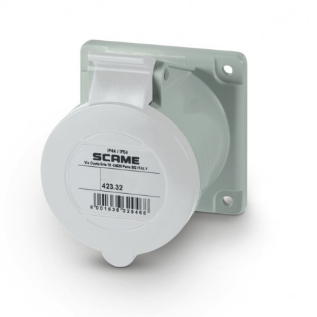 423.32633 - 423.32633 SCAME FLUSH MOUNTING SOCKET IP44 2P+E 32A 12h