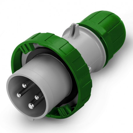 218.16331 - 218.16331 SCAME PLUG 16A 2P+E 10h 50V 100-300Hz GREEN