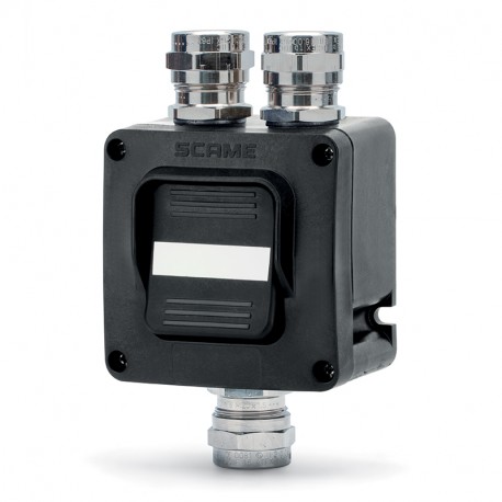 592.R002-03-P - 592.R002-03-P SCAME SWITCH 16A 1xM20+2xM20 II 2 GD -35