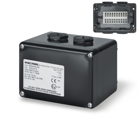 644.0210-J10.RU - 644.0210-J10.RU SCAME WALL BOX 75x110x75mm IP66 APPARATUS