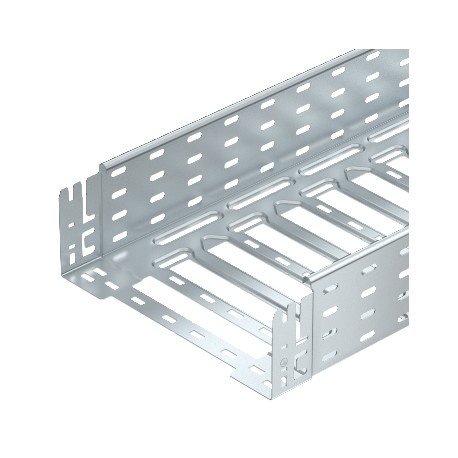 MKSM 120 FS - MKSM 120 FS 6059160 OBO BETTERMANN Cable tray MKSM perforated with quick connector, 110x200x3050, Strip-galv..