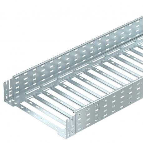 MKSM 140 FS - MKSM 140 FS 6059164 OBO BETTERMANN Cable tray MKSM perforated with quick connector, 110x400x3050, Strip-galv..