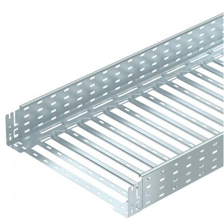 MKSM 150 FS - MKSM 150 FS 6059166 OBO BETTERMANN Cable tray MKSM perforated with quick connector, 110x500x3050, Strip-galv..
