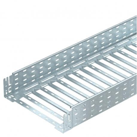 MKSM 140 FT - MKSM 140 FT 6059181 OBO BETTERMANN Cable tray MKSM perforated with quick connector, 110x400x3050, Hot-dip ga..