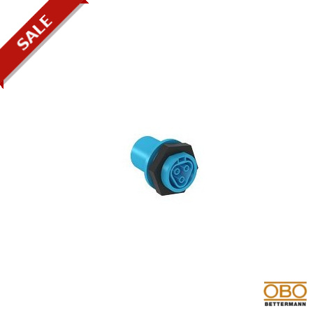 GABA RST20i3 BL - GABA RST20i3 BL 6069793 OBO BETTERMANN Device connection M25 exterior socket section, blue, L 46, Light blue..