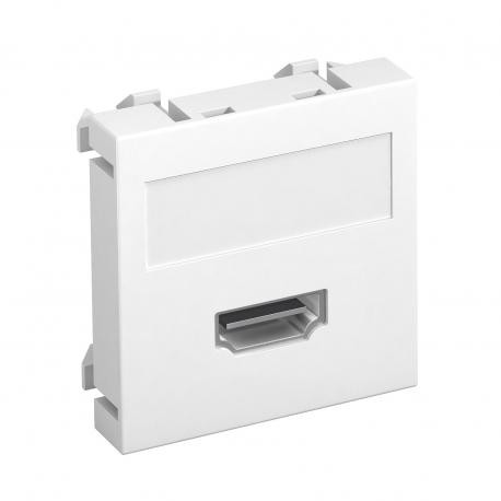 MTG-HD S RW1 - MTG-HD S RW1 6104802 OBO BETTERMANN Multimedia support, HDMI socket with screw connection, 45x45mm, Pure whi..