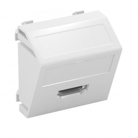 MTS-HD S RW1 - MTS-HD S RW1 6104814 OBO BETTERMANN Multimedia support, HDMI socket with screw connection, 45x45mm, Pure whi..