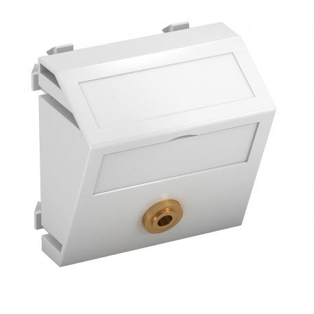 MTS-MK L RW1 - MTS-MK L RW1 6104958 OBO BETTERMANN Multimedia support, audio jack 1xsocket with sold. connection, 45x45mm, ..