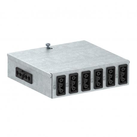 UVS-6S2SA - UVS-6S2SA 6108012 OBO BETTERMANN Underfloor distributor with plug connection, 160x150x48, Steel, St