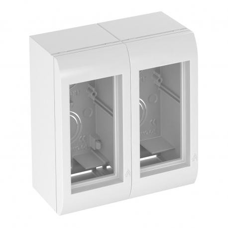 WG-AK RW - WG-AK RW 6109900 OBO BETTERMANN Modalnet, basic configuration, 120x130x64, Pure white, 9010, Polycarbonate, ..