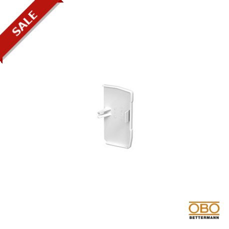 GEK-KER53100 - GEK-KER53100 6116353 OBO BETTERMANN End piece right, 53x100mm, Pure white, 9010, Polyvinylchloride, PVC
