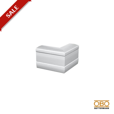 GEK-AA53100 - GEK-AA53100 6116617 OBO BETTERMANN External corner rigid form, 53x100mm, Aluminium, Anodised, Aluminium, Alu