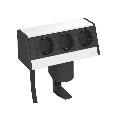 DB-1B3 D3S - DB-1B3 D3S 6116936 OBO BETTERMANN Desk box with fastening clamp, Aluminium, Anodised, Aluminium, Alu