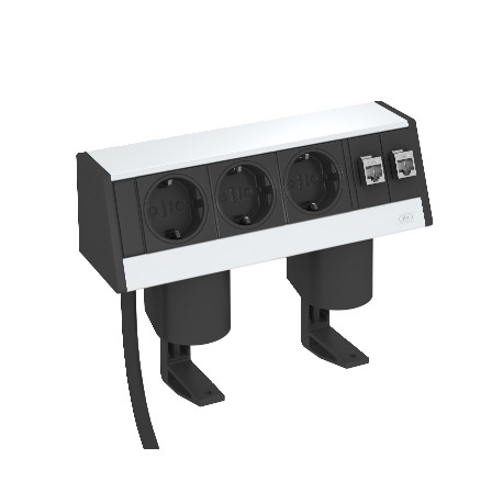 DB-1B3 D3S2K - DB-1B3 D3S2K 6116942 OBO BETTERMANN Desk box with fastening clamp, Aluminium, Anodised, Aluminium, Alu