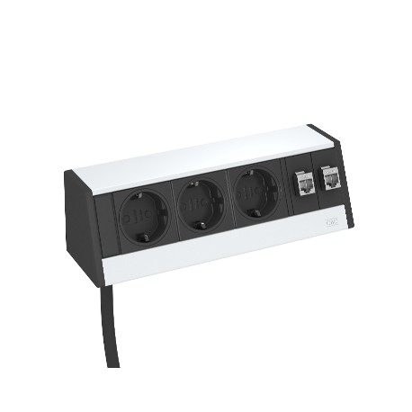 DB-0B3 D3S2K - DB-0B3 D3S2K 6116945 OBO BETTERMANN Desk box without fastening clamp, Aluminium, Anodised, Aluminium, Alu