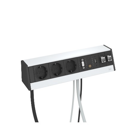 DB-M0B3 D3S2K - DB-M0B3 D3S2K 6116963 OBO BETTERMANN Desk box without fastening clamp, Aluminium, Anodised, Aluminium, Alu