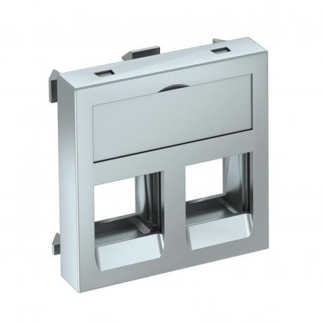 DTG-02C AL1 - DTG-02C AL1 6119284 OBO BETTERMANN Data technology support f. 2 connection modules type C, 45x45mm, Aluminiu..