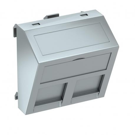 DTS-2RM AL1 - DTS-2RM AL1 6119302 OBO BETTERMANN Data technology support f.2 connection modules type RM, 45x45mm, Aluminiu..