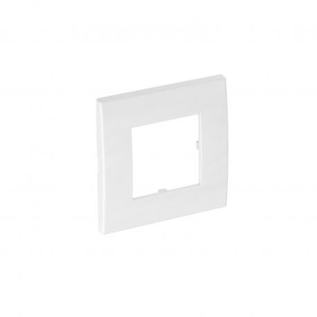 AR45-F1 RW - AR45-F1 RW 6119322 OBO BETTERMANN Cover frame for single Modul 45, 84x84mm, Pure white, 9010, Polycarbonate,..