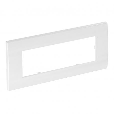 AR45-F3 RW - AR45-F3 RW 6119372 OBO BETTERMANN Cover frame for triple Modul 45, 84x185mm, Pure white, 9010, Polycarbonate..