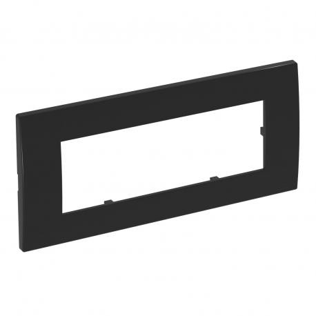 AR45-F3 SWGR - AR45-F3 SWGR 6119374 OBO BETTERMANN Cover frame for triple Modul 45, 84x185mm, Black-grey, 7021, Polycarbona..