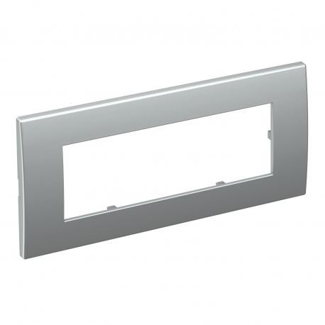 AR45-F3 AL - AR45-F3 AL 6119376 OBO BETTERMANN Cover frame for triple Modul 45, 84x185mm, Aluminium painted, Polycarbonat..