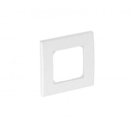 AR50-F1 RW - AR50-F1 RW 6119392 OBO BETTERMANN Cover frame 50 mm central insert, single, 84x84mm, Pure white, 9010, Polyc..