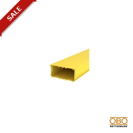 LD 220100CCY - LD 220100CCY 6149033 OBO BETTERMANN Cable trunking with cover, closed, 220x100x2000, Yellow, Polyphenylene o..