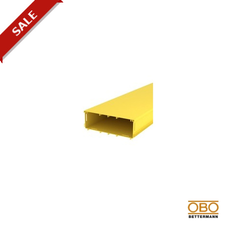 LD 300100CCY - LD 300100CCY 6149039 OBO BETTERMANN Cable trunking with cover, closed, 300x100x2000, Yellow, Polyphenylene o..