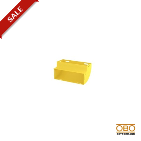 LD 300100VBR90C - LD 300100VBR90C 6149215 OBO BETTERMANN 90° vertical bend, rising with cover, 300x100, Yellow, Polyphenylene ..