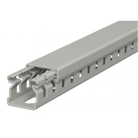 LK4 15015 - LK4 15015 6178001 OBO BETTERMANN Slotted cable trunking system , 15x15x2000, Stone grey, 7030, Polyvinylchlo..