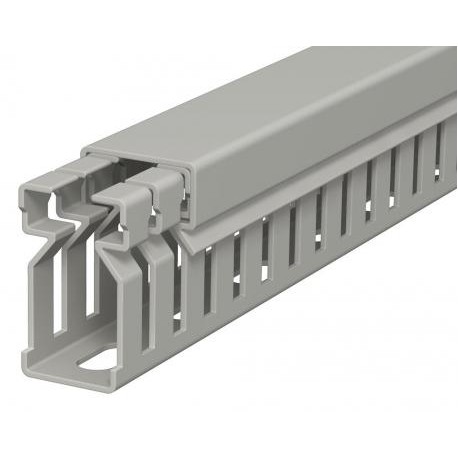 LK4 30015 - LK4 30015 6178003 OBO BETTERMANN Slotted cable trunking system , 30x15x2000, Stone grey, 7030, Polyvinylchlo..
