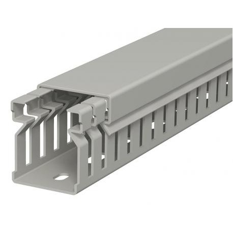 LK4 30025 - LK4 30025 6178005 OBO BETTERMANN Slotted cable trunking system , 30x25x2000, Stone grey, 7030, Polyvinylchlo..