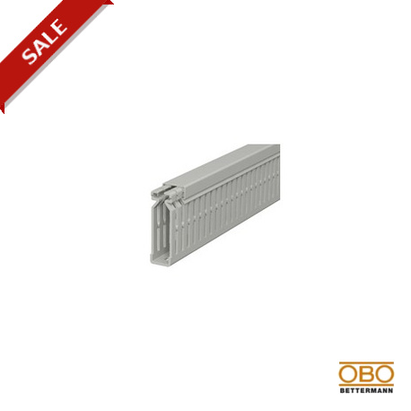 LK4 N 60015 - LK4 N 60015 6178201 OBO BETTERMANN Slotted cable trunking system , 60x15x2000, Stone grey, 7030, Polyvinylch..