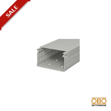 LK4 N 60100 - LK4 N 60100 6178211 OBO BETTERMANN Slotted cable trunking system , 60x100x2000, Stone grey, 7030, Polyvinylc..