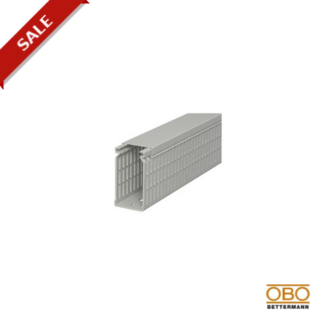LK4 N 80040 - LK4 N 80040 6178227 OBO BETTERMANN Slotted cable trunking system , 80x40x2000, Stone grey, 7030, Polyvinylch..