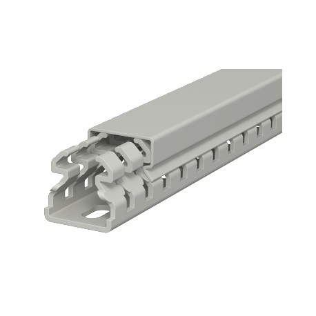 LKV 25025 - LKV 25025 6178302 OBO BETTERMANN Slotted cable trunking system , 25x25x2000, Stone grey, 7030, Polyvinylchlo..