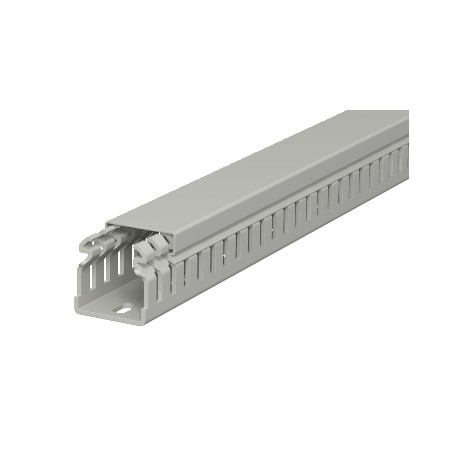 LKV 37037 - LKV 37037 6178307 OBO BETTERMANN Slotted cable trunking system , 37x37x2000, Stone grey, 7030, Polyvinylchlo..