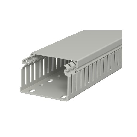 LKV 50075 - LKV 50075 6178316 OBO BETTERMANN Slotted cable trunking system , 50x75x2000, Stone grey, 7030, Polyvinylchlo..