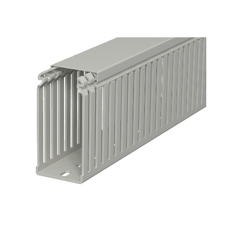 LKV 10050 - LKV 10050 6178336 OBO BETTERMANN Slotted cable trunking system , 100x50x2000, Stone grey, 7030, Polyvinylchl..