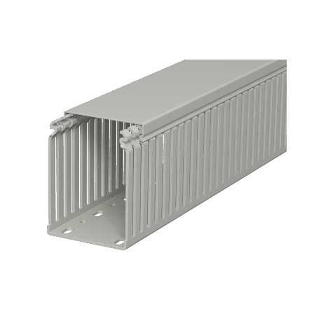 LKV 10075 - LKV 10075 6178338 OBO BETTERMANN Slotted cable trunking system , 100x75x2000, Stone grey, 7030, Polyvinylchl..