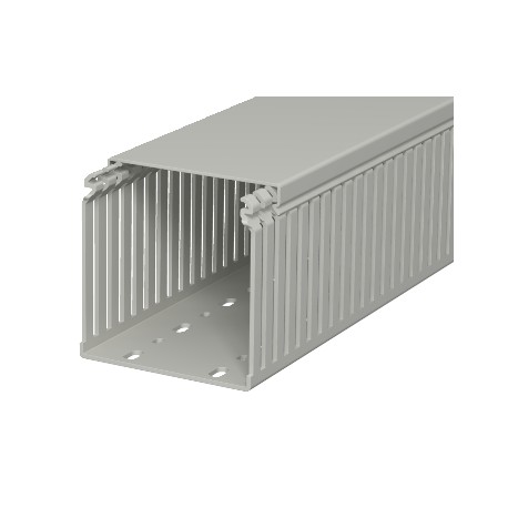 LKV 100100 - LKV 100100 6178341 OBO BETTERMANN Slotted cable trunking system , 100x100x2000, Stone grey, 7030, Polyvinylc..