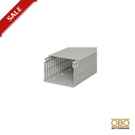 LKV N 75100 - LKV N 75100 6178428 OBO BETTERMANN Slotted cable trunking system , 75x100x2000, Stone grey, 7030, Polyvinylc..